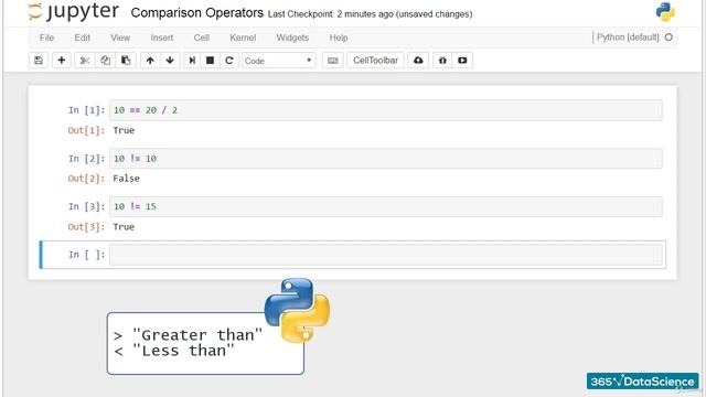Part 17 Data Science Python Comparison Operators смотреть онлайн