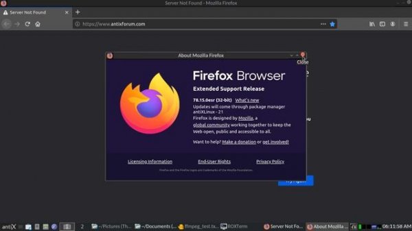 ?️ Linux antiX 21 Live USB Test ?️ ?️