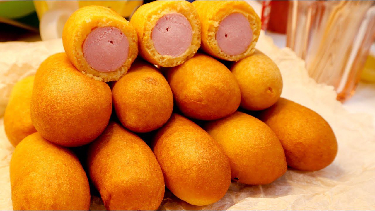 СОСИСКИ в ТЕСТЕ из ЛЮБИМОГО ПАРКА Корн-Доги Рецепт