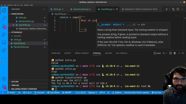 AM Coder - Python 101 (2022/2023) - #3 - Input and Ifs смотреть онлайн