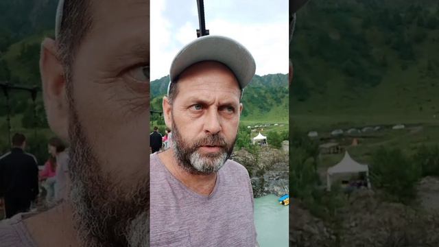 Республика Алтай, Чемальский район . Мост через реку Катунь. смотреть онлайн