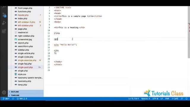 How to include HTML in PHP & PHP in HTML - (हिंदी) Tutorial смотреть онлайн