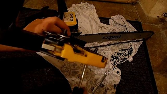 Замена цепи,шины в бензопиле смотреть онлайн