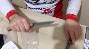 Распаковка ножей от Марычева Лесничий, старожил. Складной нож