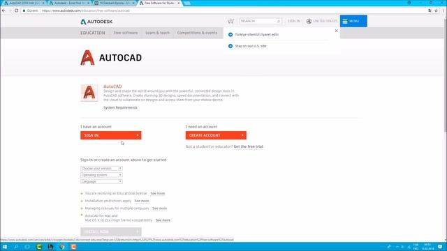 AutoCAD 2018 Öğrenci Sürümü Nasıl İndirilir? How to Download AutoCAD 2018 Student Edition? смотреть онлайн