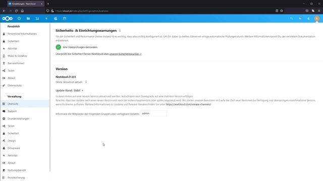 Update auf Nextcloud 22 | Nextcloud bauen mit Jet #16 смотреть онлайн