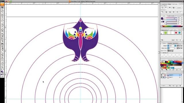 Creating a Kaleidoscope-like Shape in Adobe Illustrator CS3 смотреть онлайн