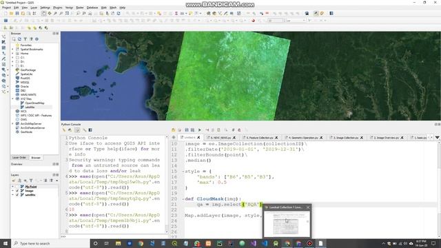 QGIS Tutorial - Google Earth Engine Plugin: #7 Landsat 8 Cloud Masking смотреть онлайн