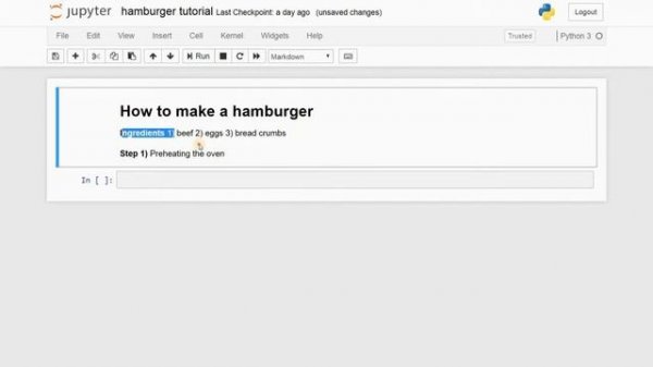 Python with Jupyter Notebook Tutorial Part-3 - Heading and Markdown (HD)