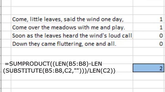 How to count the occurrences of a word in a range смотреть онлайн