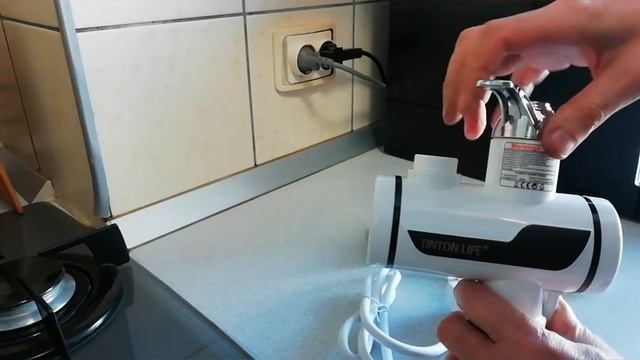 Мгновенный проточный кран, электрический нагреватель воды. Смеситель с подогревом воды смотреть онлайн