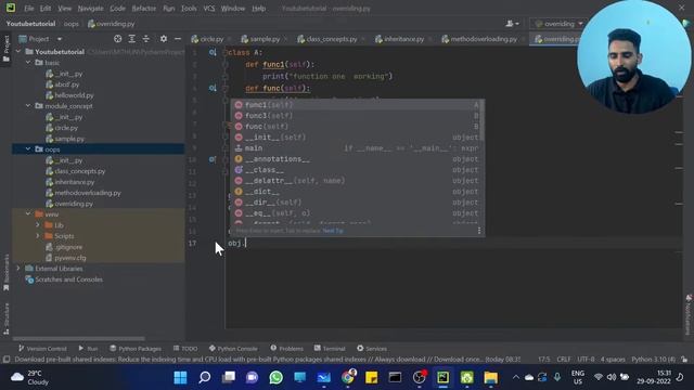 Part 64 | Method Overriding in Python | Python Malayalam Tutorial Series смотреть онлайн