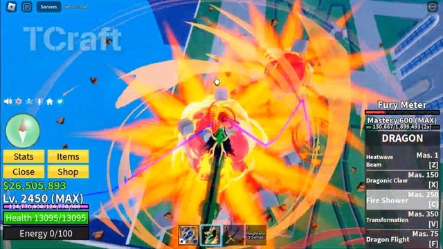 Blox Fruits - DRAGON vs DOUGH - Update 20 DRAGON stronger? смотреть онлайн