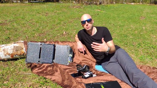 Тест Портативной Солнечной Батареи из Китая ALLPOWERS 21 Вт смотреть онлайн