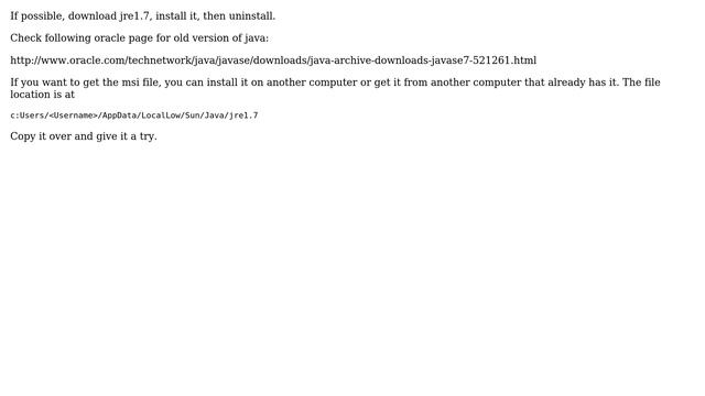 How can I uninstall Java 7 Update 5 when I don't have the "jre1.7.0_05-c.msi" file? (5 Solutions!!) смотреть онлайн