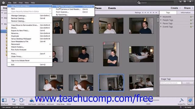 Photoshop Elements 12 Tutorial Adding Files to the Default Organizer View Adobe Training Lesson 2.2 смотреть онлайн