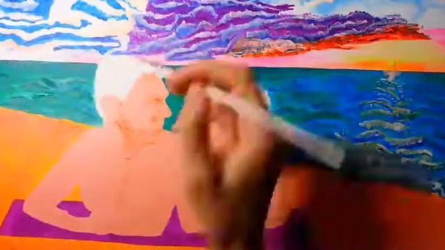 Флуоресцентные краски Люксарт - работа Марины Саенко смотреть онлайн