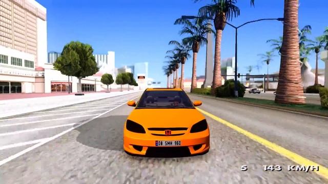 Honda Civic VTEC 2005 - GTA San Andreas _REVIEW смотреть онлайн