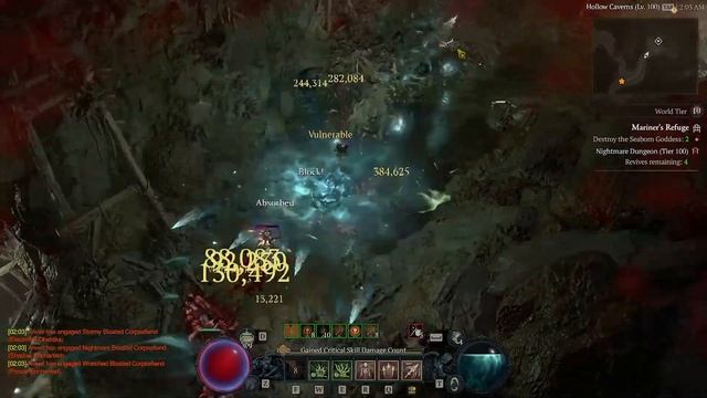 Bone Spear/Bone Spirit Necromancer vs T100 Nightmare Dungeon (build in the description) Season 3 смотреть онлайн
