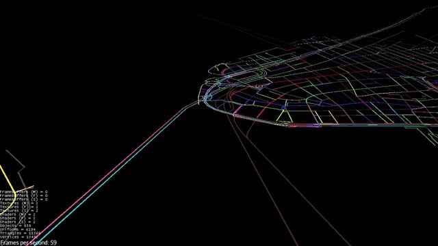 Properly Triangulated Roads from OpenStreetMap data смотреть онлайн