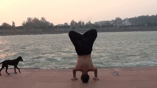 Сложные и простые асаны на берегу Ганги. Хатха Йога Чакра Садхана. Александр Таишев смотреть онлайн