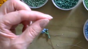 Незабудки из бисера. Мастер класс от Лидии Ивановой