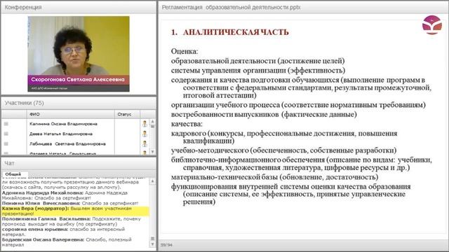 Функционирование внутренней системы оценки качества образования смотреть онлайн