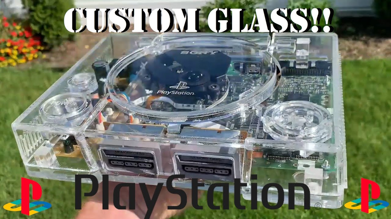 Glass Playstation 1!! Custom Hand Built! Автор (BitHead1000) смотреть онлайн