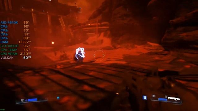 DOOM - Modo Campaña - AMD A10 7870K + GTX 1050 Ti (1080p Ultra) смотреть онлайн