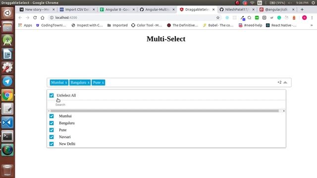 Angular Multiselect with check box смотреть онлайн