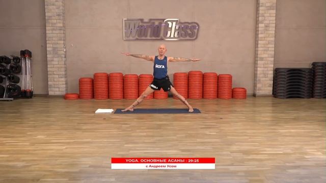 YOGA. ОСНОВНЫЕ АСАНЫ с Андреем Усом | 16 июня 2020 | Онлайн-тренировки World Class смотреть онлайн