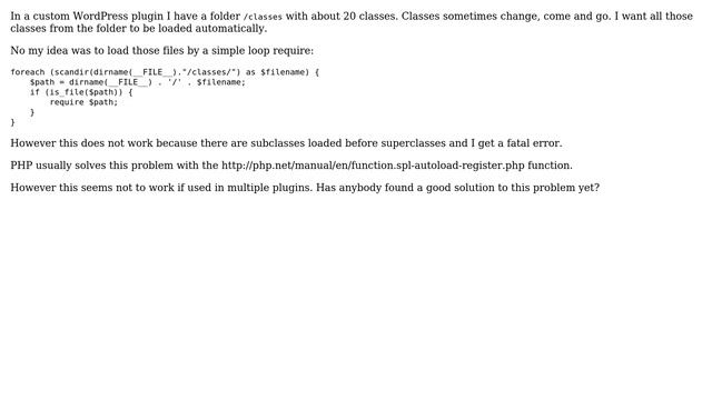 Wordpress: Autoloading Classes in Plugins смотреть онлайн