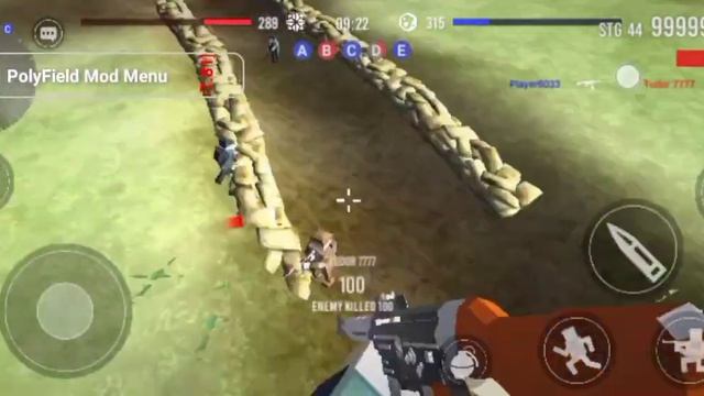 Polyfield 0.5.0 mod menu/читы(мод меню) - god mode, speed, rapid fire, damage, ammo, etc... смотреть онлайн