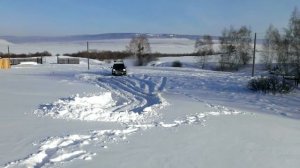 Ниссан Патрол по снегу