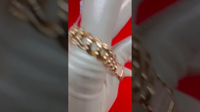 Золотой браслет двойной панцирь, 585 проба, 21 размер, артикул 2910080а. смотреть онлайн