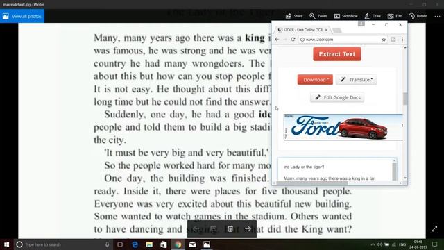 Convert Image JPEG To Word | I2OCR Free Online