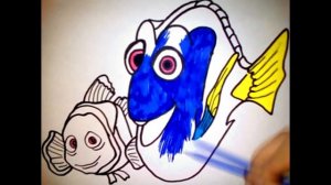 В поисках немо Finding nemo рисуем и раскрашиваем видео для детей