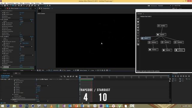 Trapcode VS Stardust. Фрагмент курса «Super Sila. Обучение моушен дизайну» After Effects Tutorial смотреть онлайн