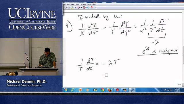 Physics 50. Math Methods. Lecture 19.1 смотреть онлайн