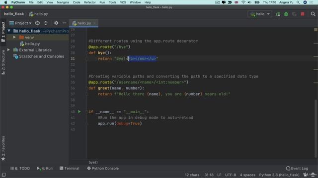 Day 55 - Intermediate+ HTML & URL - 4. Challenge Use Python Decorators to Style HTML Tags смотреть онлайн