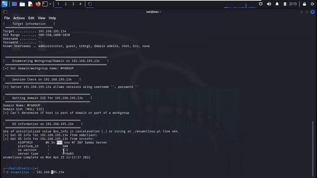 Enum4linux || Enumerating data from Windows and Samba hosts смотреть онлайн