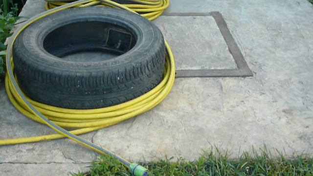 как сложить поливочный шланг. смотреть онлайн