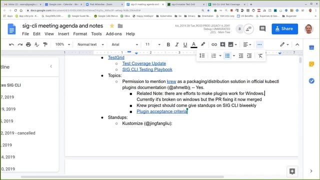 Kubernetes SIG CLI Meeting (07/17/2019) смотреть онлайн