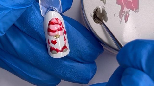 Новогодний дизайн ногтей ? бесплатный курс ❤️ Новогодний гном пошагово смотреть онлайн