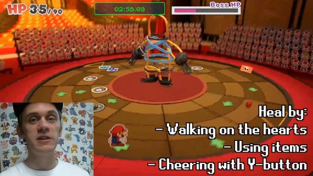 EASIEST METHOD! RUBBER BAND BOSS - PAPER MARIO: THE ORIGAMI KING GUIDE/ TUTORIAL/ WALKTHROUGH смотреть онлайн