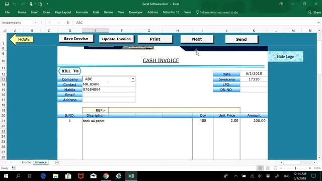 Excel Invoice Software for Small Business смотреть онлайн