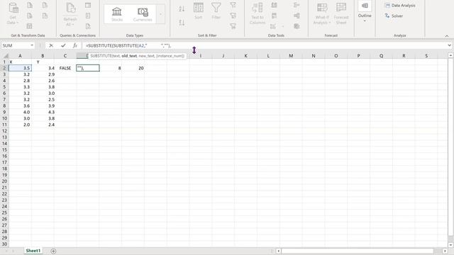 Make one column to two columns and convert string/text to numbers in Excel смотреть онлайн