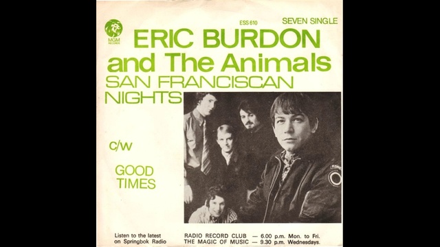Eric Burdon & The Animals - San Franciscan Nights - 1967 смотреть онлайн