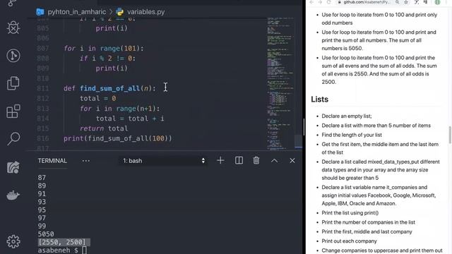 Python in Amharic: Day 5 - 3/5 смотреть онлайн
