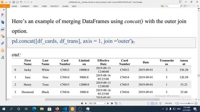Merging Data using Concat Python Pandas Crash Course смотреть онлайн
